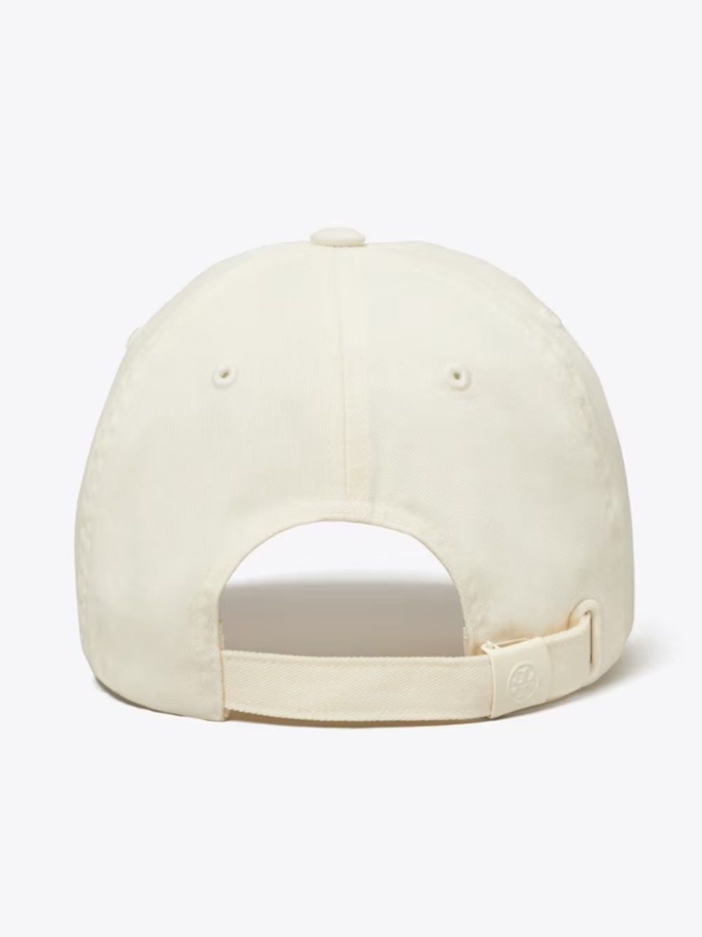 Tory Burch Cream Baseball Cap with Navy Logo - Picture 2 of 8
